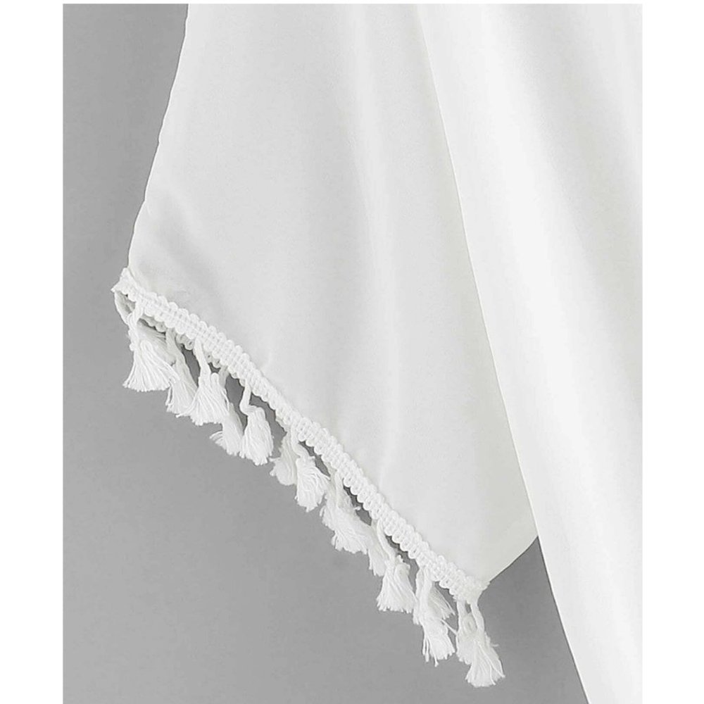 White Poolside Coverup - Picture 2 of 3